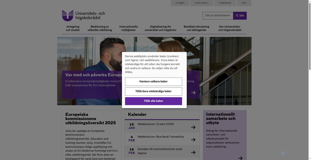 Security scan screenshot of https://www.uhr.se