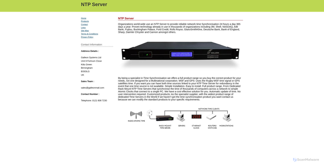 Security scan screenshot of https://0.uk.pool.ntp.org
