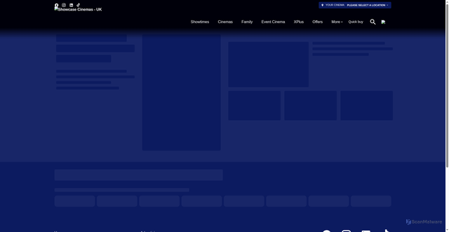 Security scan screenshot of https://www.showcasecinemas.co.uk/movies/303957-wicked-for-good/