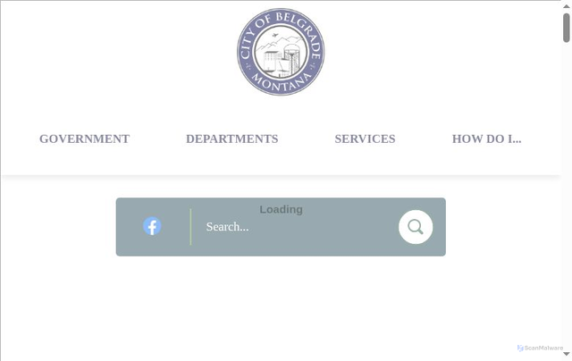 Security scan screenshot of https://www.belgrademt.gov/