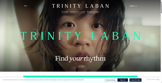 Security scan screenshot of https://www.trinitylaban.ac.uk/
