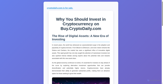 Security scan screenshot of https://buy.cryptodaily.com/