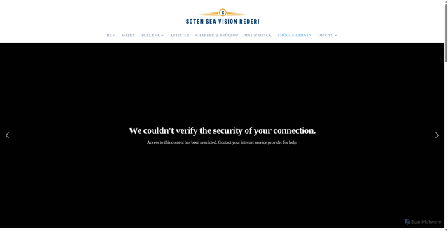 Security scan screenshot of https://smogenhamnen.se