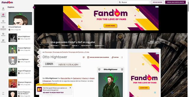 Security scan screenshot of https://hieloyfuego.fandom.com/wiki/Otto_Hightower