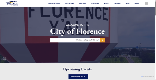 Security scan screenshot of https://florence-ky.gov/