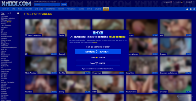 Security scan screenshot of https://www.xnxx.com