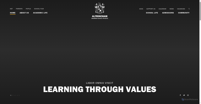 Security scan screenshot of https://www.agsb.co.uk/