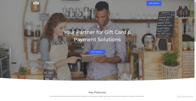 Security scan screenshot of https://ctx.com
