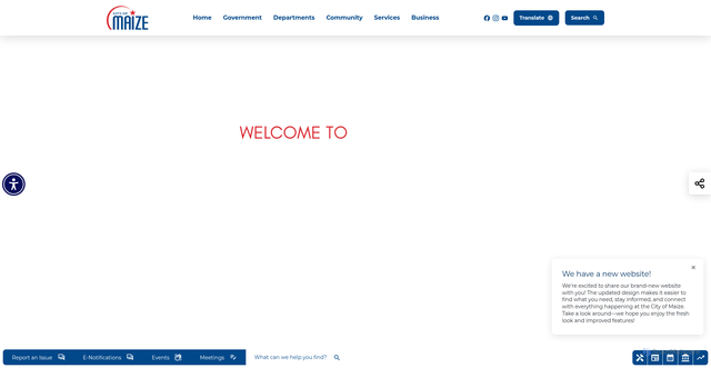 Security scan screenshot of https://www.maizeks.gov/