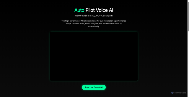 Security scan screenshot of http://autopilotvoiceai.com/