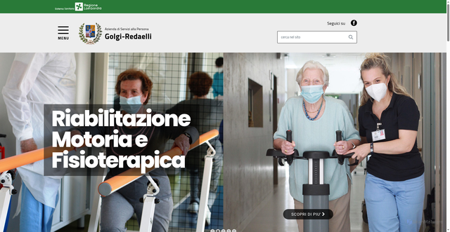 Security scan screenshot of https://www.golgiredaelli.it/