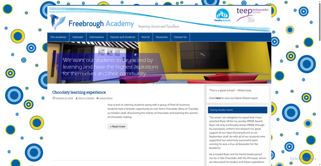 Security scan screenshot of http://freebroughacademy.org/