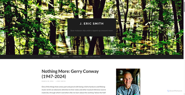 Security scan screenshot of https://jericsmith.com/2024/03/30/nothing-more-gerry-conway-1947-2024/