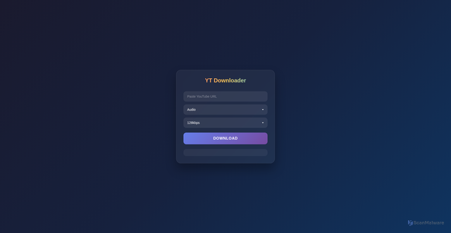 Security scan screenshot of https://yt-downloader-free-qqe8y4b84g.edgeone.app/