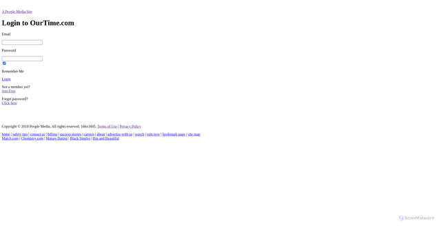 Security scan screenshot of http://www.fullaski.com/longman/ourtimepge/v3