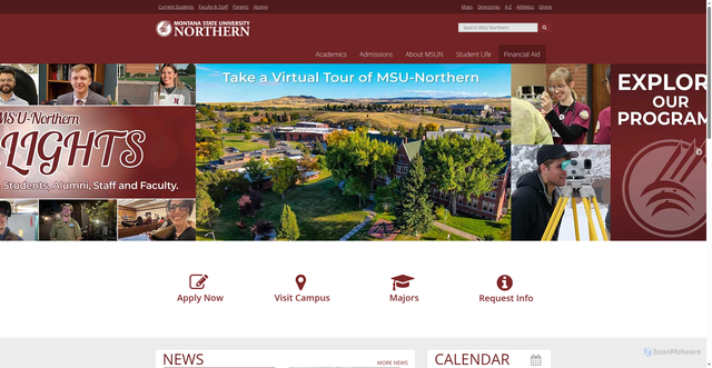 Security scan screenshot of https://www.msun.edu/