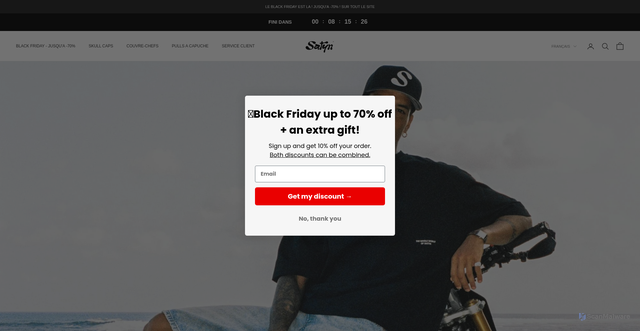 Security scan screenshot of https://db380a-a7.myshopify.com/