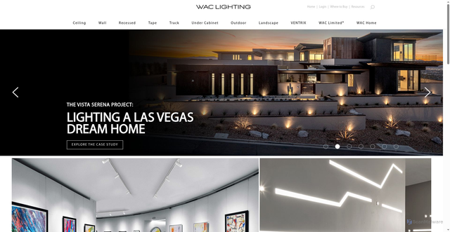 Security scan screenshot of https://waclighting.com