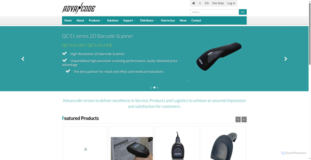Security scan screenshot of https://advancode.us