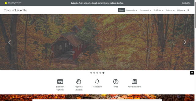 Security scan screenshot of https://lilesville.gov/