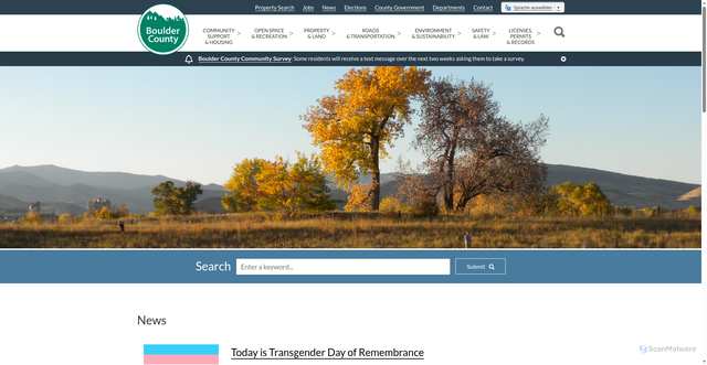 Security scan screenshot of https://bouldercounty.gov/