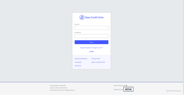 Security scan screenshot of https://onlinexpress.gesa.com