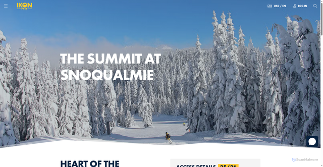 Security scan screenshot of https://www.ikonpass.com/en/destinations/summit-snoqualmie