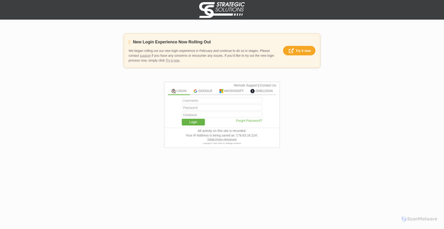 Security scan screenshot of https://myscview.com