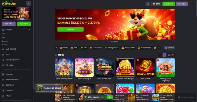 Security scan screenshot of https://viacasino.site/go/nl/
