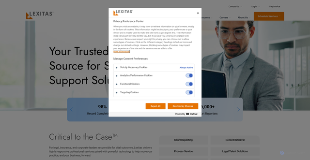 Security scan screenshot of https://lexitaslegal.com
