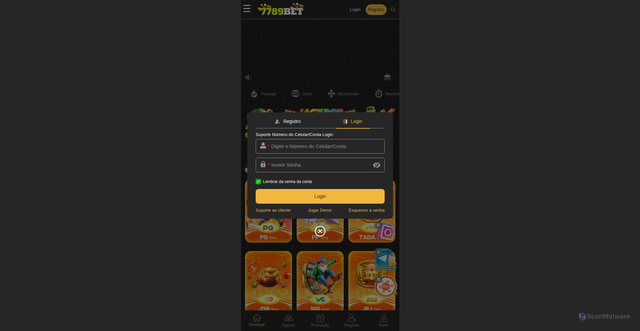 Security scan screenshot of http://7789bet.win/