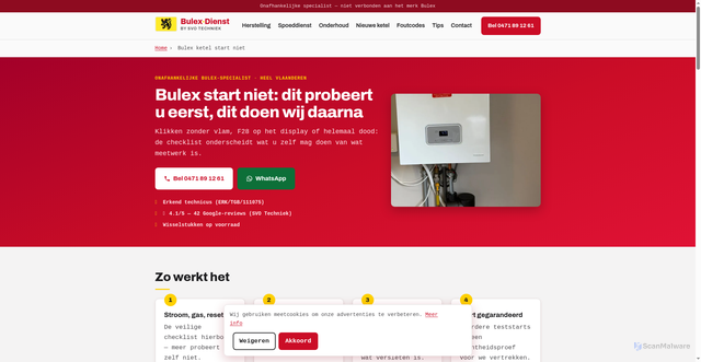 Security scan screenshot of bulex-dienst.pages.dev