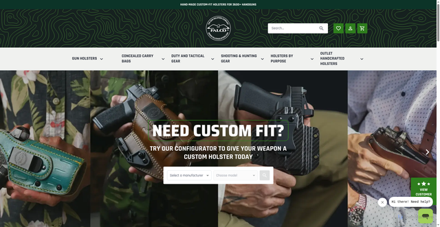 Security scan screenshot of https://falcoholsters.com