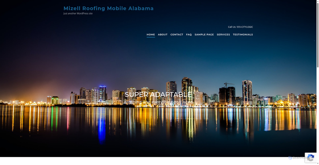 Security scan screenshot of https://mizellroofingmobilealabama.com