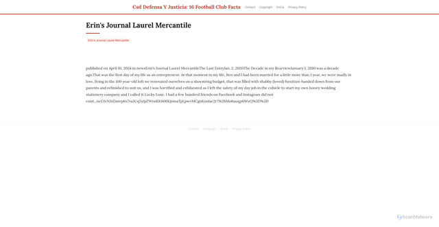Security scan screenshot of https://picoiumhugo-n37mpymvzy.edgeone.app/2607-erins-journal-laurel-mercantile.html