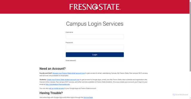 Security scan screenshot of https://fresnostate.instructure.com