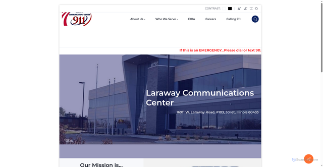 Security scan screenshot of https://lccwillcounty.gov/