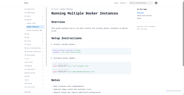Security scan screenshot of docs-868.pages.dev
