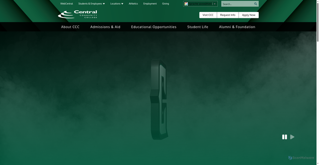 Security scan screenshot of https://www.cccneb.edu/