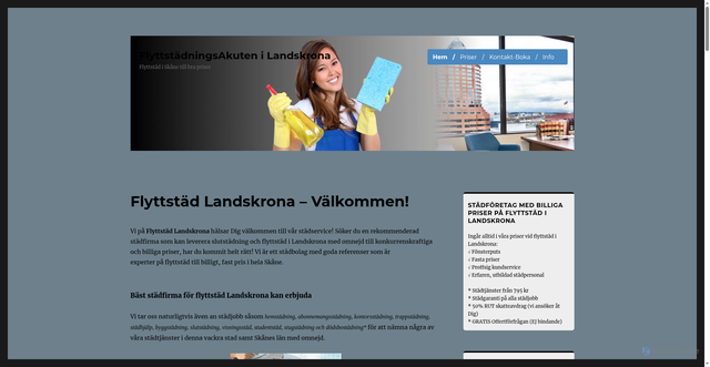 Security scan screenshot of https://xn--flyttstdlandskrona-rtb.se