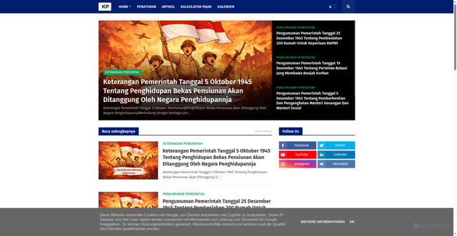 Security scan screenshot of https://www.kamarpajak.my.id/?m=1