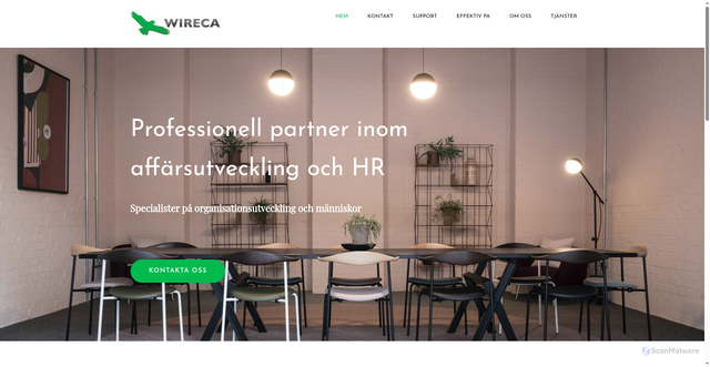 Security scan screenshot of https://wireca.se