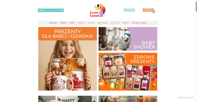 Security scan screenshot of https://leonkameleon.pl