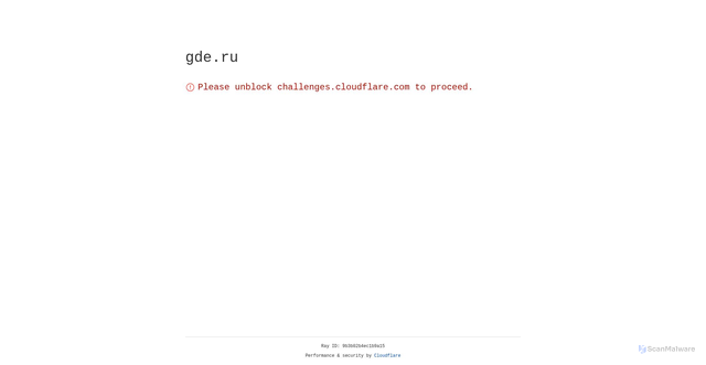 Security scan screenshot of https://gde.ru