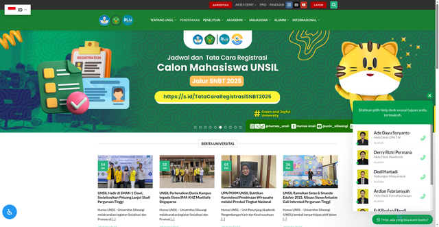 Security scan screenshot of https://unsil.ac.id