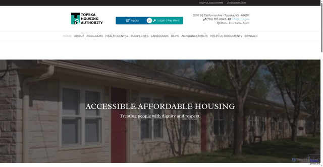 Security scan screenshot of https://tha.gov/