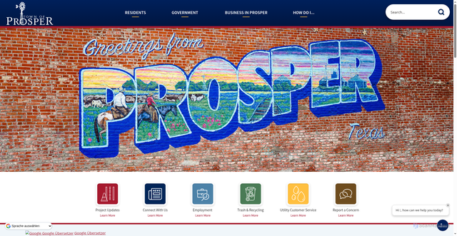 Security scan screenshot of https://prospertx.gov/