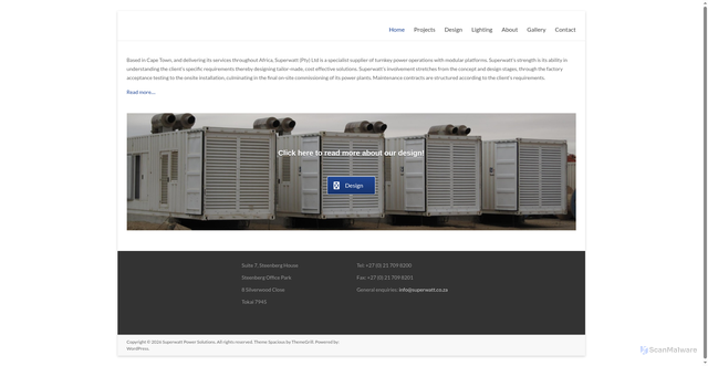 Security scan screenshot of https://superwattpowerco.com/
