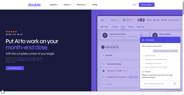 Security scan screenshot of https://doublehq.com