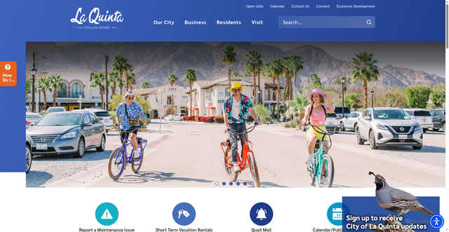 Security scan screenshot of https://www.laquintaca.gov/